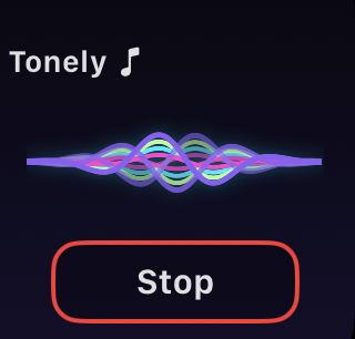 Tonely Apple Watch screenshot